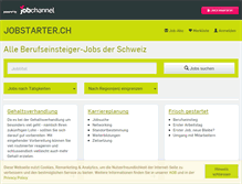 Tablet Screenshot of jobstarter.ch